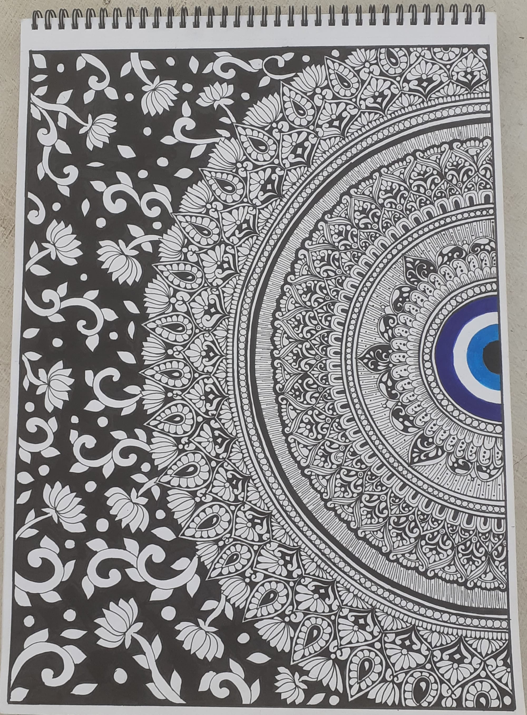 Evil Eye Mandala Art