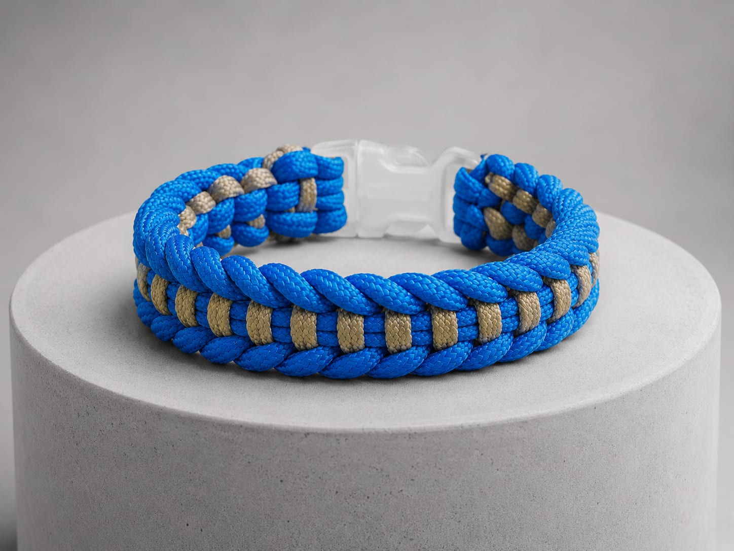 Viper knot paracord bracelet (Blue)
