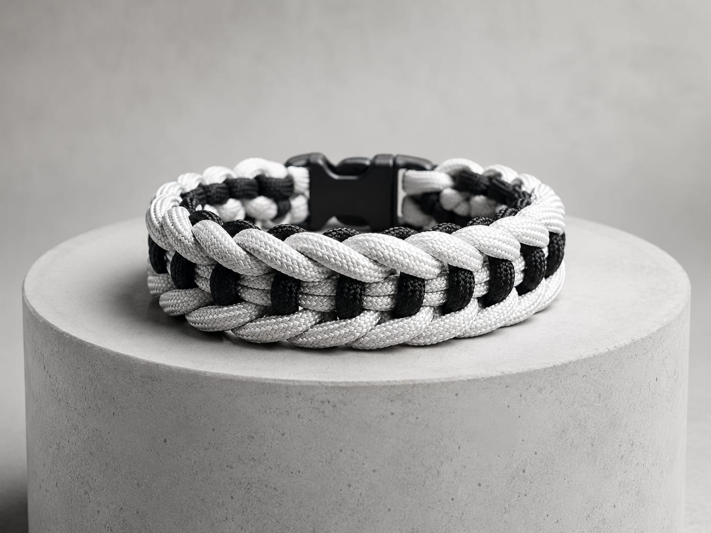 Viper knot paracord bracelet (Silver)